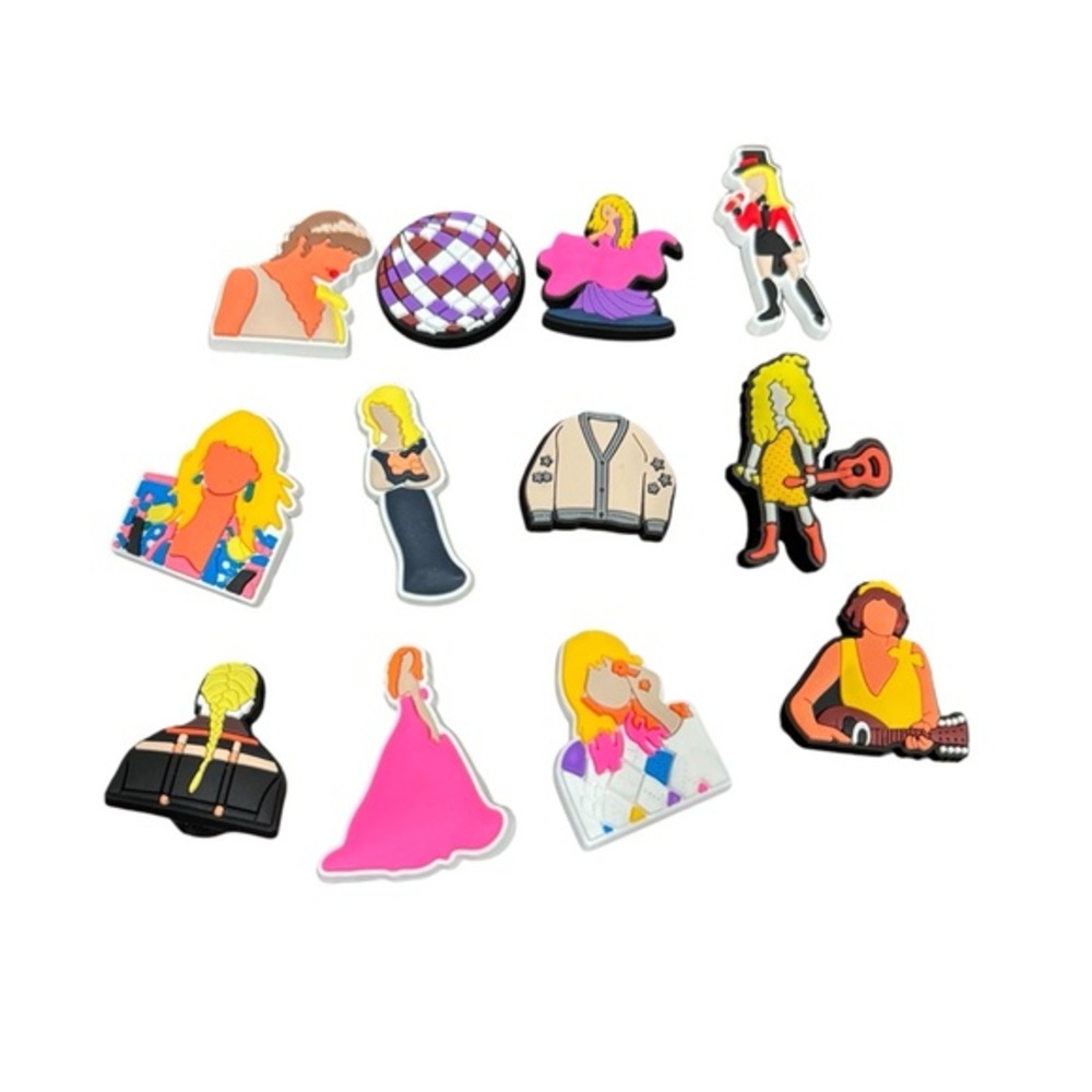 Last Chance ๐จ Taylor Swift inspired Croc Charms set of 12 Mixed